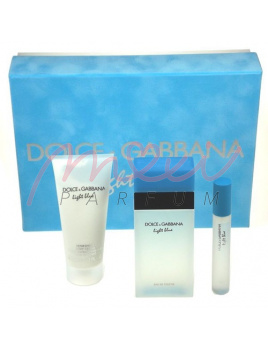 Dolce & Gabbana Light Blue, Edt 100ml + 100ml tělový cream + 7,4ml Edt