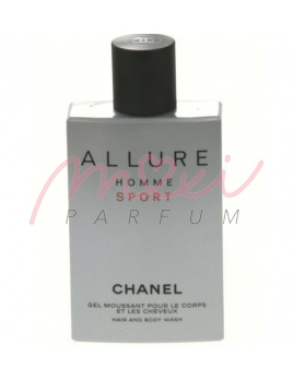 Chanel Allure Sport, tusfürdő gél na telo a vlasy - 200ml