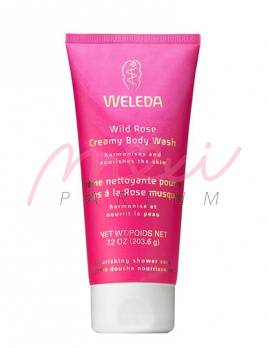 Weleda Wild Rose Creamy Body Wash, Természetes testápoló kozmetikumok - 200ml, Růžový creamtusfürdő