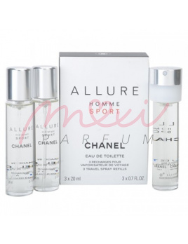 Chanel Allure Sport Cologne, edt 3x20ml - Újratölthető