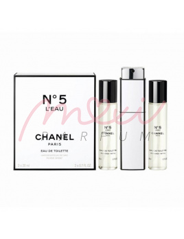 Chanel No. 5 L´Eau, edt 3x20ml - Refill