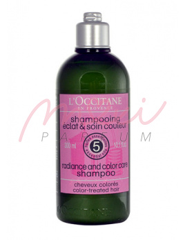 L´Occitane Radiance And Color Care Shampoo, Sampon na poškodené, farbené vlasy - 300ml, Pro barvené vlasy