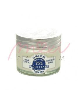 L´Occitane Shea Butter Ultra Rich Comforting Cream, Testápoló cream - 50ml, Pro suchou a velmi suchou pleť