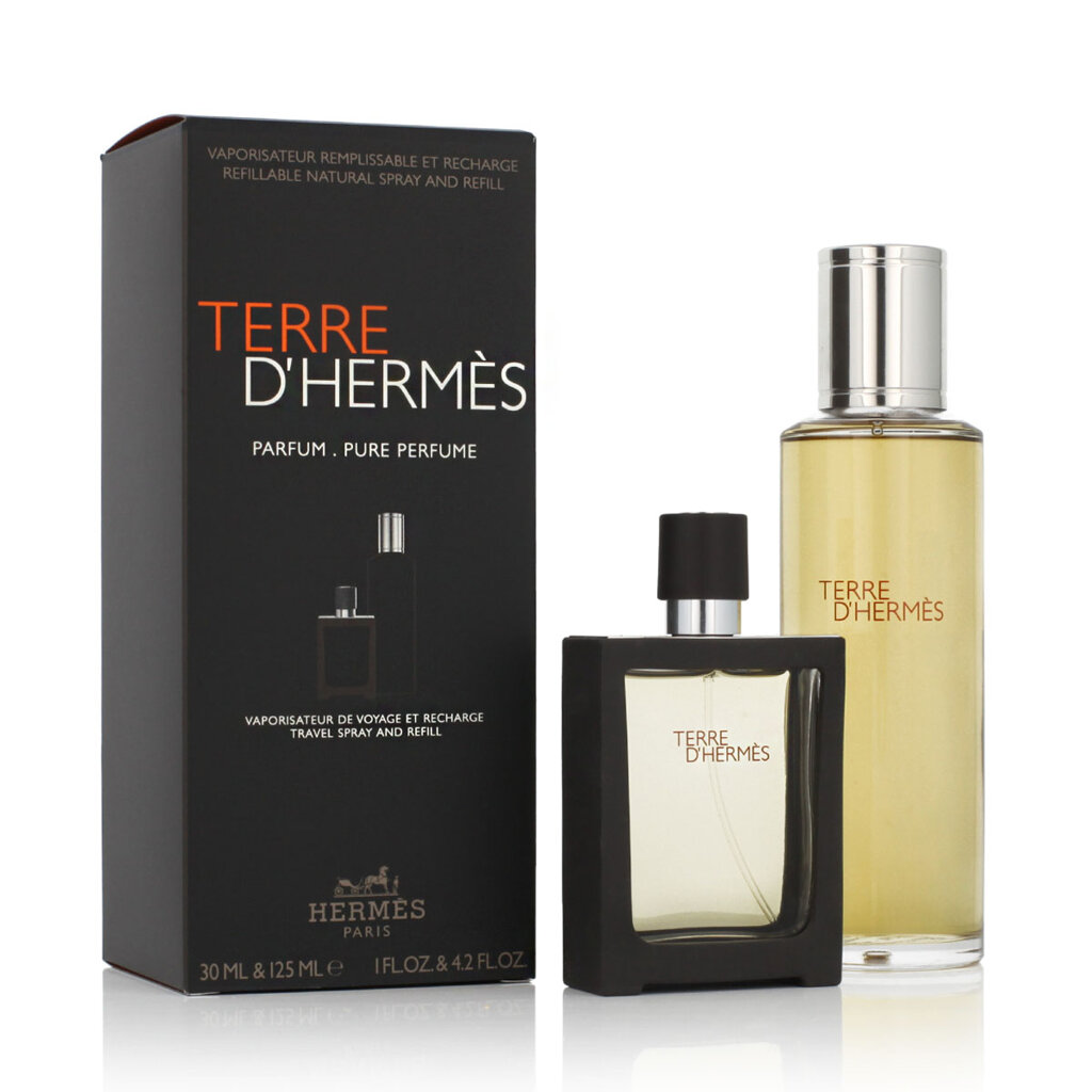 Hermes Terre D Hermes Parfum, Parfém 125ml (Utántöltő) + Parfém 30ml (Újratölthető)