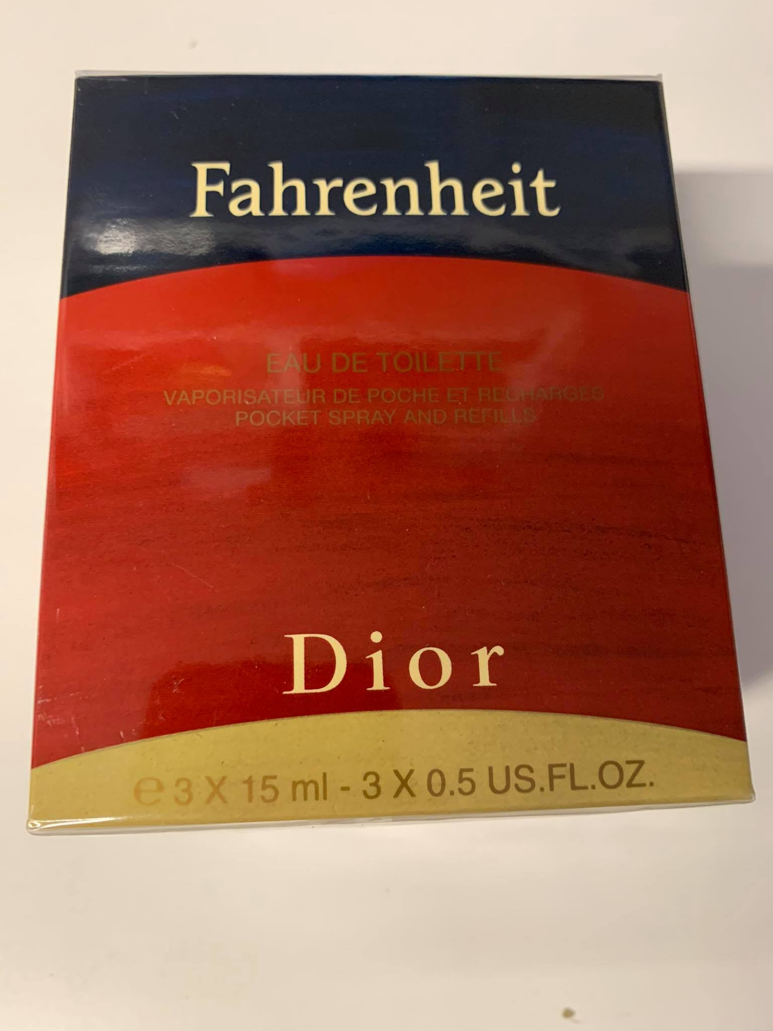 Christian Dior Fahrenheit, edt 3x15ml