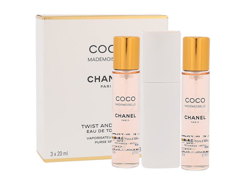 Chanel Coco Mademoiselle, edt 3x20ml - Twist and spray