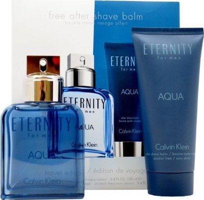 Calvin Klein Eternity Aqua SET: edt 100ml + after shave balm 100ml