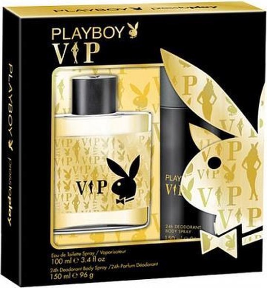 Playboy VIP for man SET : edt 100ml + Deo spray 150ml