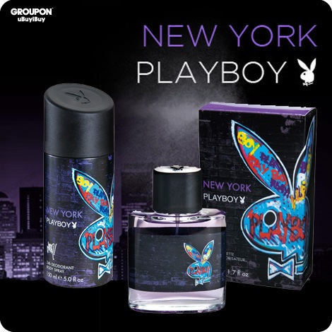 Playboy New York For Him SET: edt 100ml + Deo spray 150ml