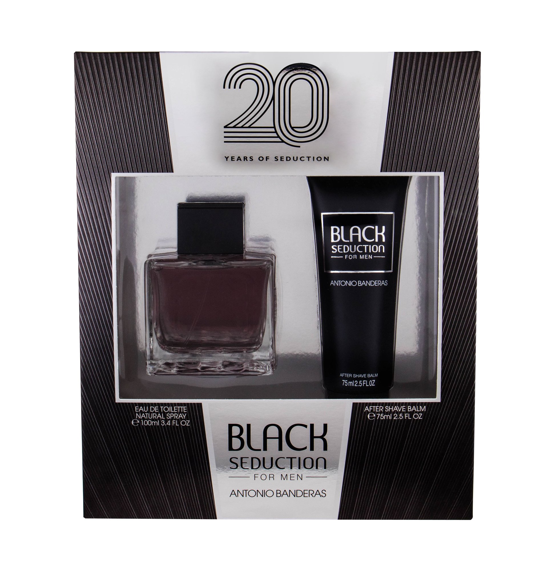 Antonio Banderas Seduction in Black, EDT 100 ml + borotválkozás utáni balzsam 75 ml