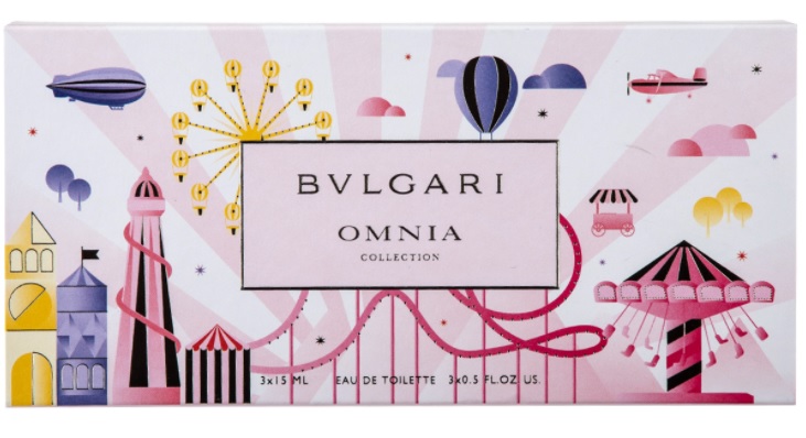 Bvlgari Omnia Collection SET 3x15ml, Omnia Golden Citrine + Omnia Crystalline + Omnia Amethyste