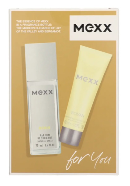Mexx Women SET: Deo spray v skle 75ml + tusfürdő gél 50ml