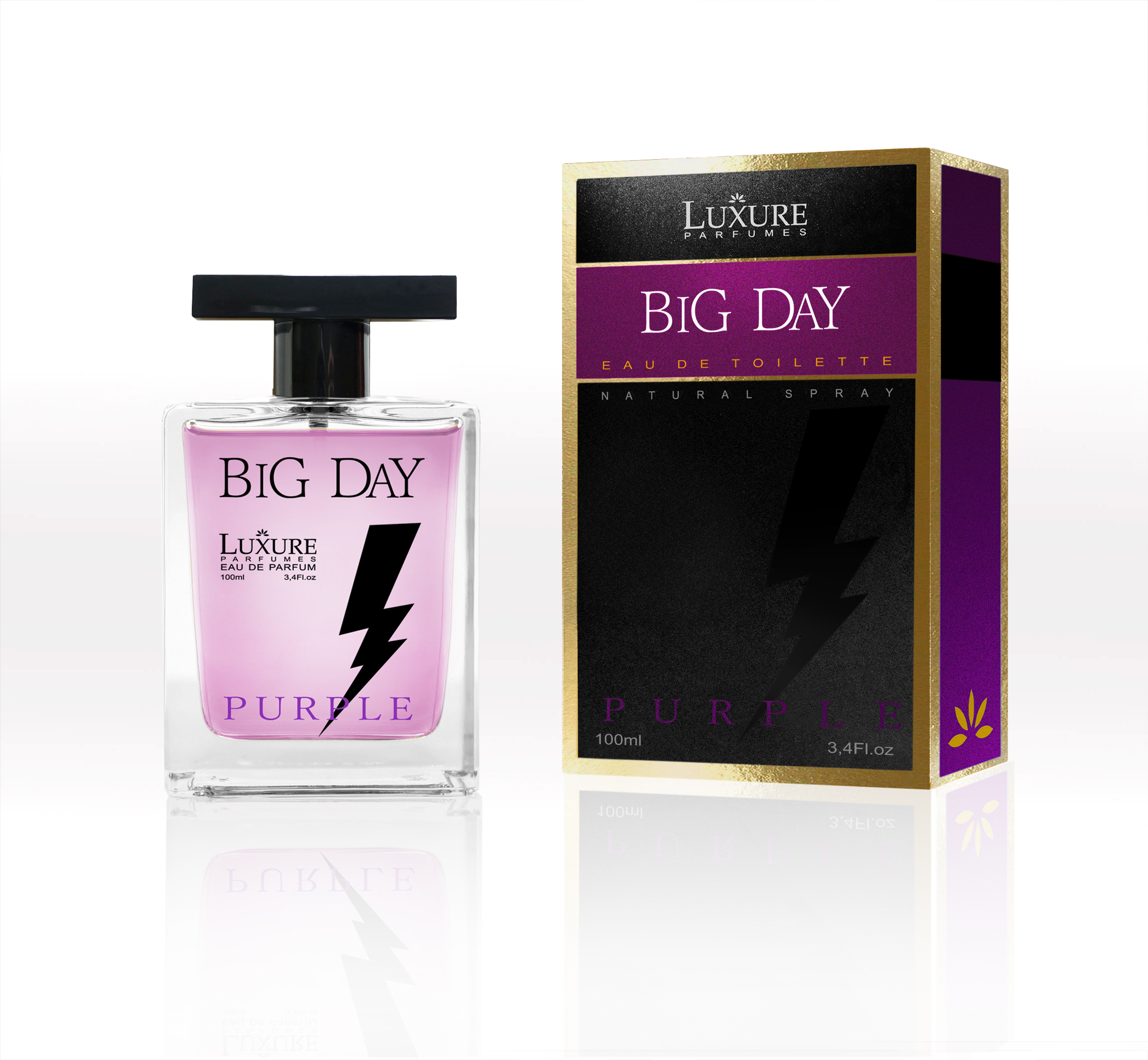 Luxure Big Day Purple, edt 100ml (Alternatív illat Carolina Herrera Bad Boy Dazzling Garden)