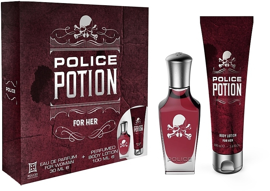 Police Potion For Her, SET: edp 30ml + Testápoló 100ml