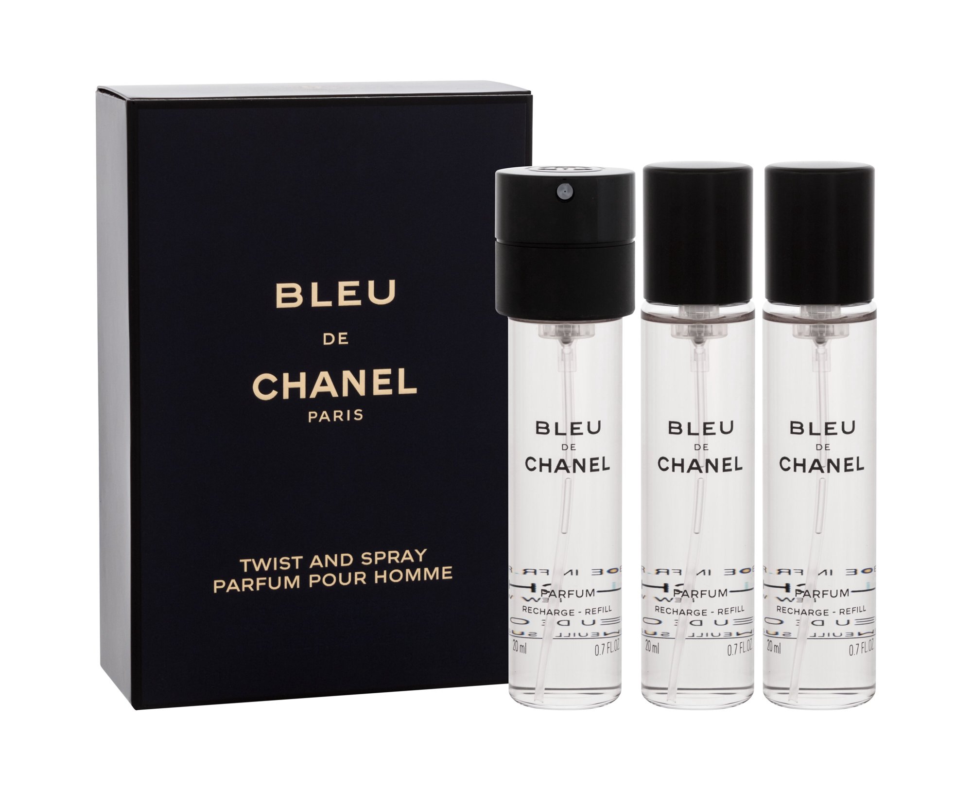 Chanel Bleu de Chanel parfum 3x20ml, Utántöltő