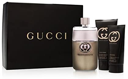 Gucci Guilty Pour Homme SET: edt 90ml + tusfürdő gél 50ml + after shave balm 75ml