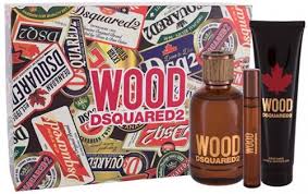Dsquared2 Wood Pour Homme SET: EDT 100ml + tusfürdő gél 150ml + EDT 10ml