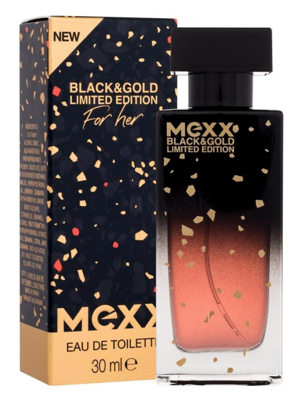 Mexx Black & Gold Limited Edition For Her, edt 30ml