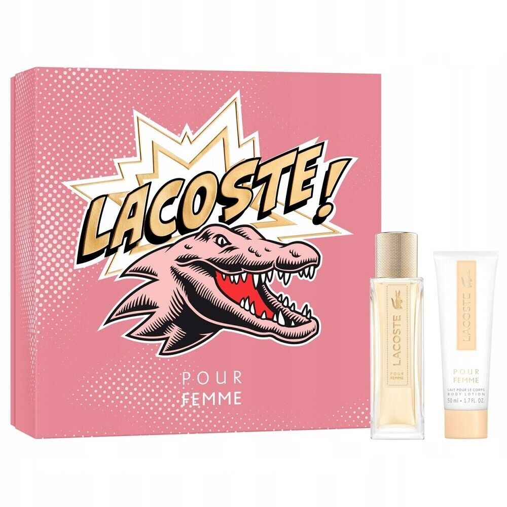 Lacoste Pour Femme SET: edp 50ml + Testápoló 50ml