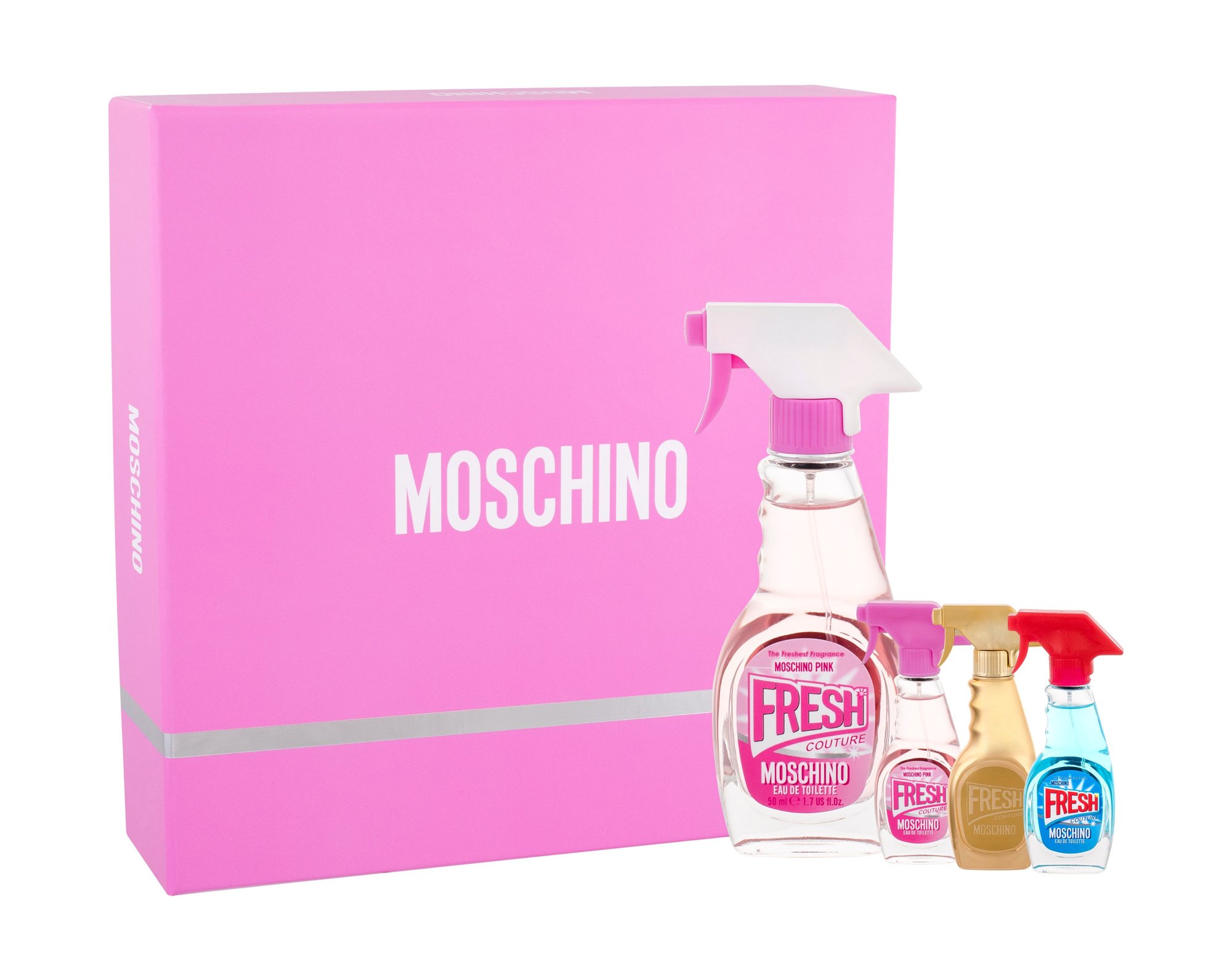 Moschino Fresh Couture Pink, edt 50 ml+ edt 5 ml + edt Fresh Couture 5 ml + edp Fresh Couture Gold 5 ml
