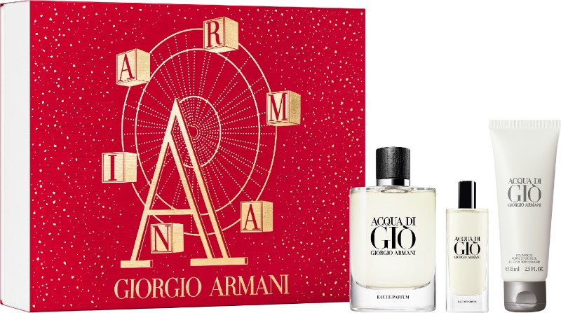 Giorgio Armani Acqua di Gio Pour Homme SET : edp 125ml + edp 15ml + tusfürdő gél 75ml
