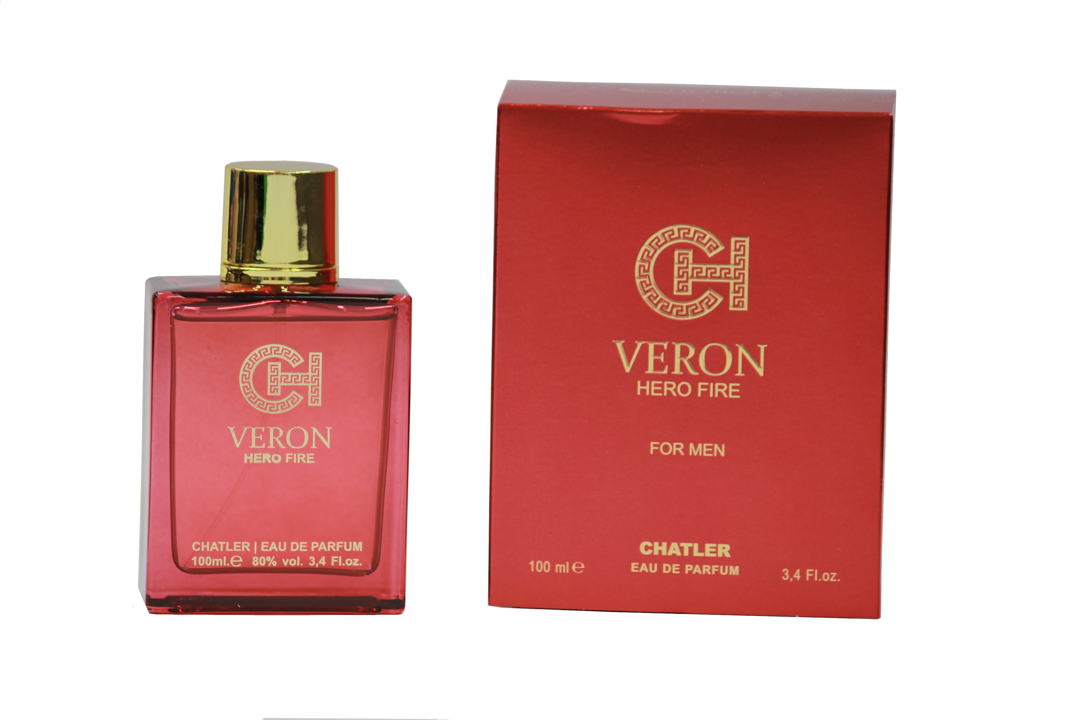 Chatler Veron Hero Fire, edp 100ml (Alternatív illat Versace Eros Flame)
