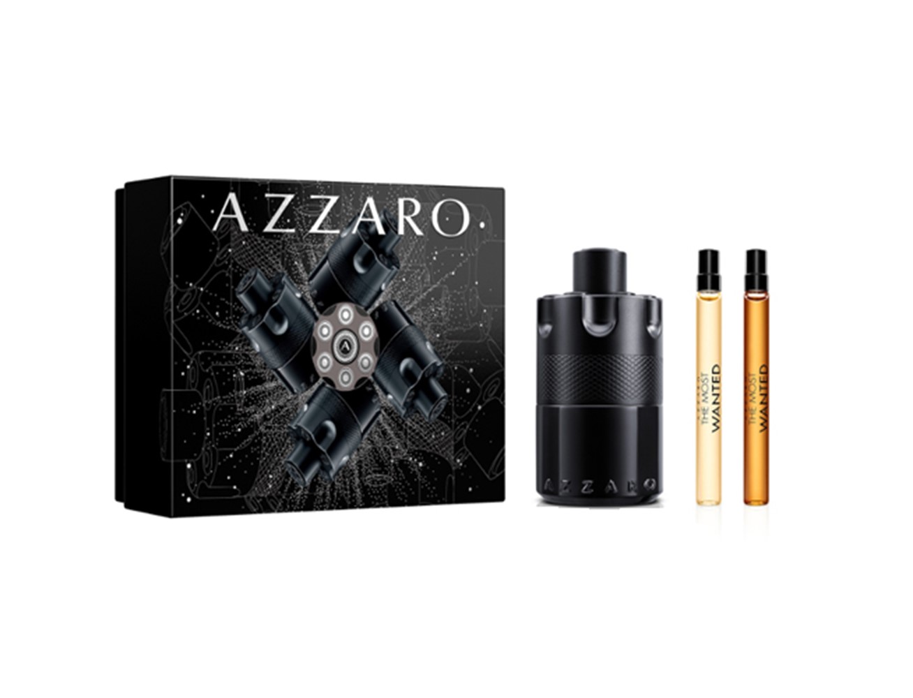 Azzaro The Most Wanted Intense, SET: edp 100ml + edp 10ml + Parfum 10ml