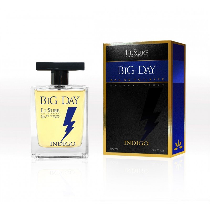 Luxure Big Day Indigo, edt 55ml - Teszter (Alternatív illat Carolina Herrera Bad Boy Cobalt)