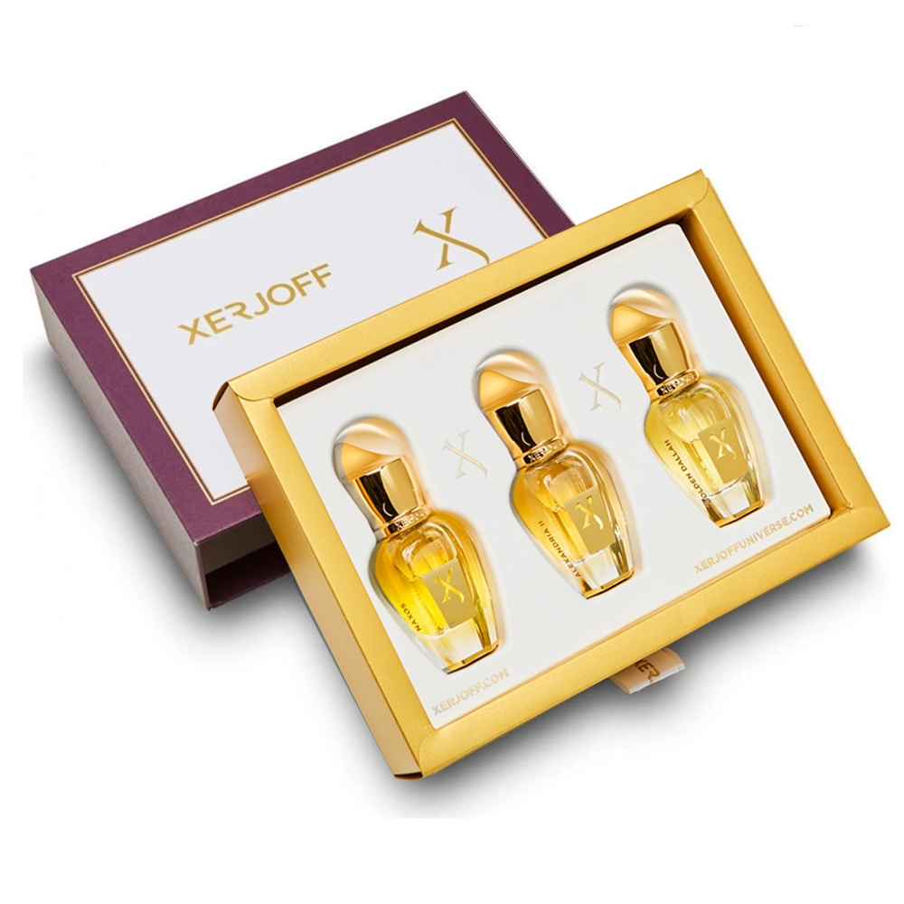 Xerjoff Discovery Set III: Naxos edp 15ml + Alexandria II Parfum 15ml + Golden Dallah Parfum 15ml