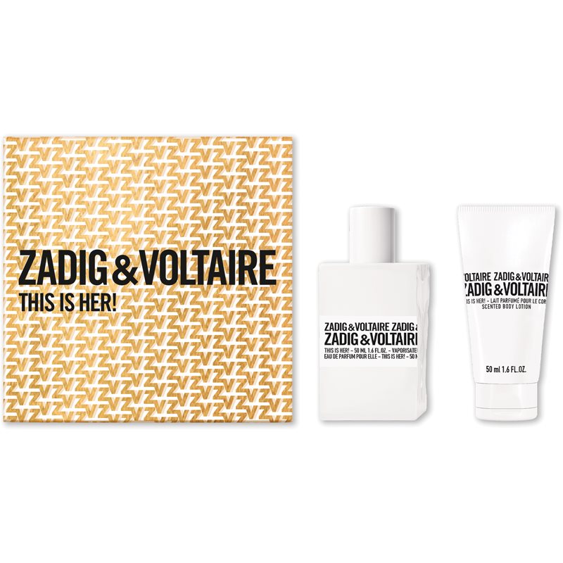 Zadig & Voltaire This is Her!, Set: edp 50ml + Testápoló 50ml